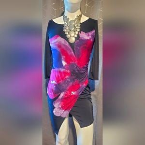 Womens  Flowers Print dress sz Medium